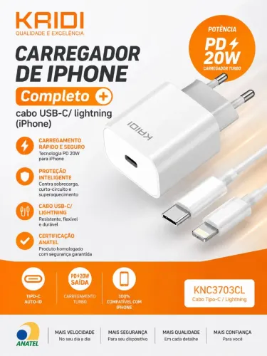 Carregador iPhone 