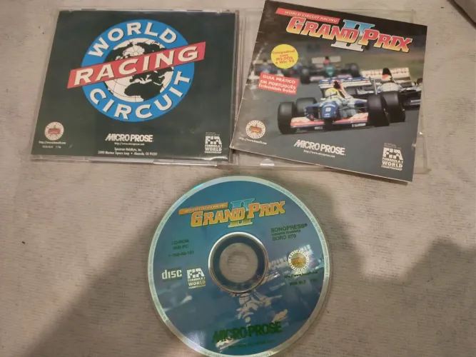 World Circuit Racing Grand Prix II 2 BraSoft Microprose jogo simulador antigo PC CD 1996