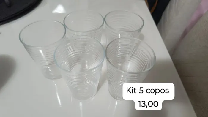 Kit copos de vidro