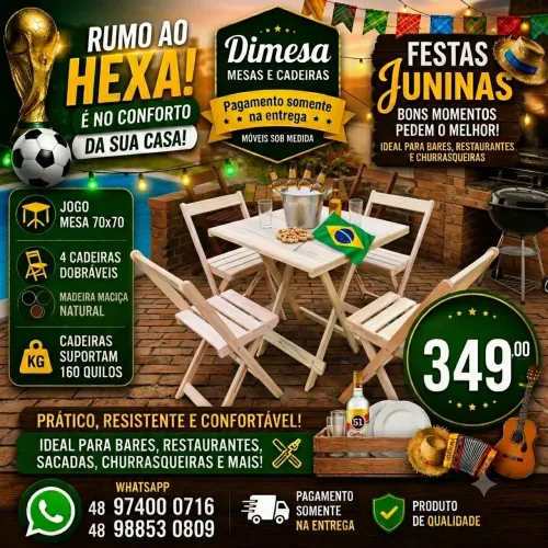 70x70 madeira maciça crua
