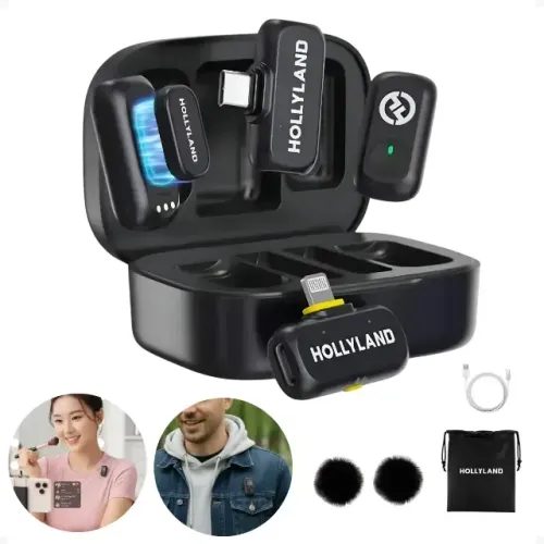 Microfone Hollyland Lark A1 Duo - Usb-c, Lightning