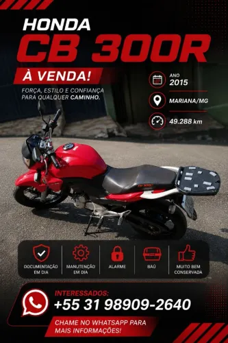 Vendo Honda CB-300 super conservada.