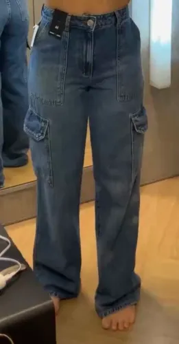 calça wide leg - 36
