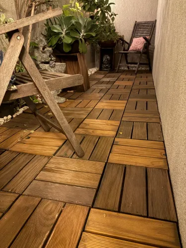 Deck de madeira modular 30x30 peça