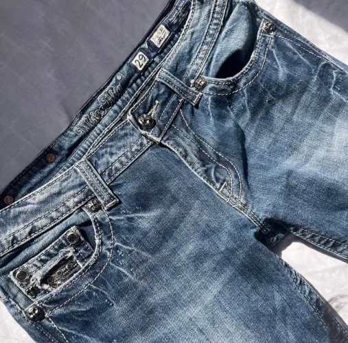 Calça jeans y2k Miss Me straight