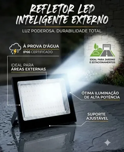 Refletor de Led 600W Branco Frio