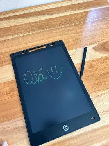 Lousa Mágica Infantil Digital Educativa Interativa Tablet Desenho Escrever preta