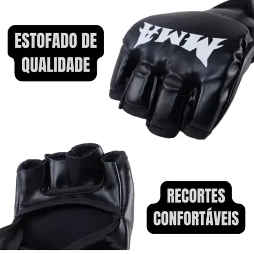 Par de luvas de MMA, muay thai