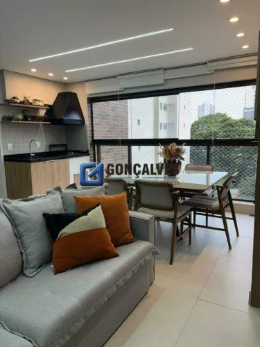 Apartamento 3 suítes com 117 m² na Vila Assunção, Santo André  Financia e Permuta