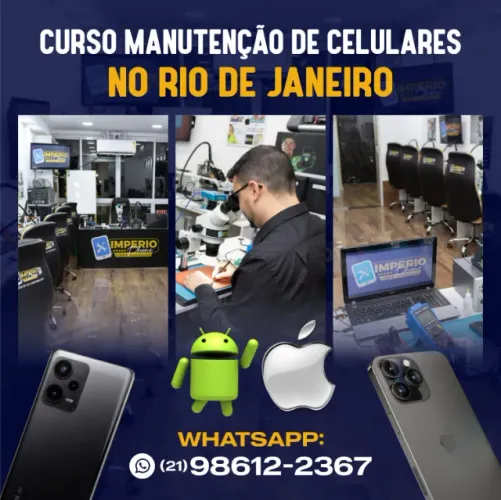 Curso Manutenção de Celular Presencial Rio de Janeiro iPhone e Android
