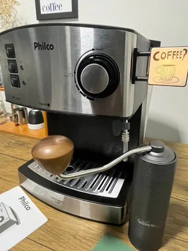 Kit Maquina de Café Espresso Philco 15 Bar + Moedor iCoffee M3 Pro - pouco uso