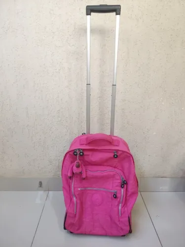Mochila Original Kipling Com Rodinha Rosa R8u (Usado)