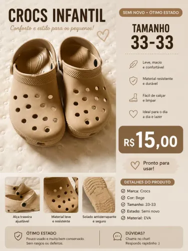 Crocs infantil