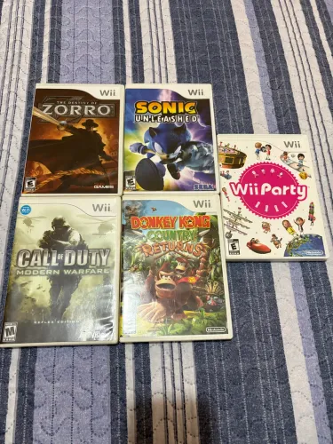 Jogos nintendo Wii originais 