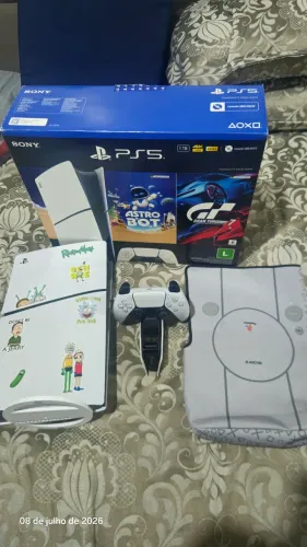 PS5 Slim 1 Controle e base de carregamento