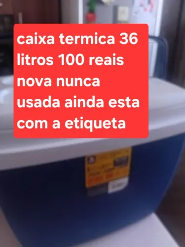 Caixa térmica 36 litros nova nunca usada