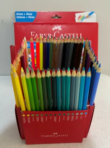 CAIXA DE LÁPIS DE COR FABER CASTELL COM 60