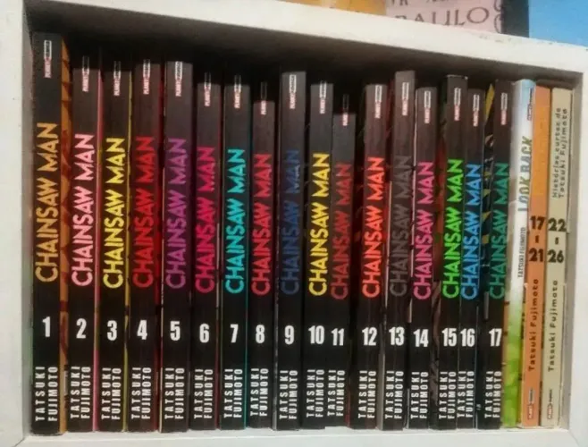 Mangá Chainsaw man voltar 1-19 + look back e fujimoto 17 a 24
