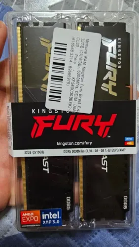 Memoria FURY 32 gigas ram (2x16) 6000 cl30 (10 anos de garantia)