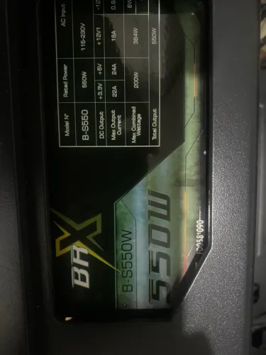 Fonte M055 B-550W Sem funcionar