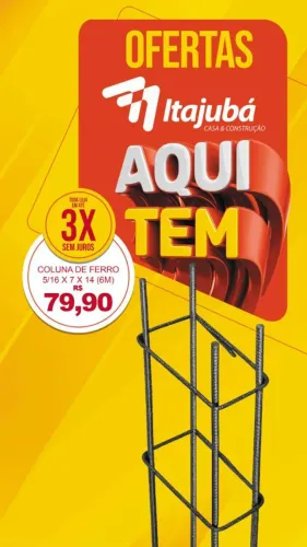 COLUNA DE FERRO 5/16 X 7X14 [6M]