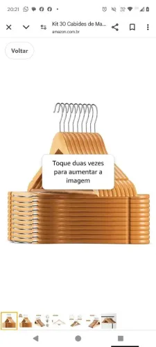 Cabide madeiras 6 reais unidade