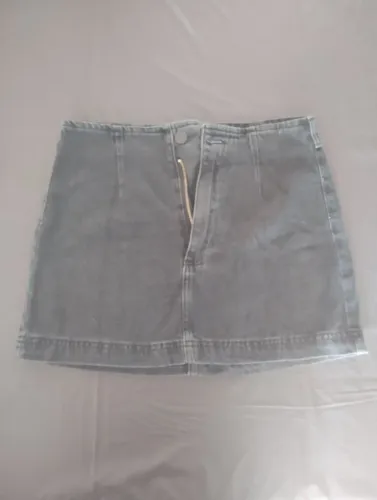 Saia curta jeans preta