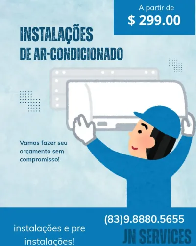 Instalação e pre instalações de ar-condicionado 