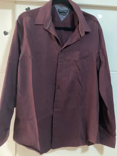 Camisa Social Angelo Litrico - Vinho/Bordô - Tam 4 (G) - Comfort Fit