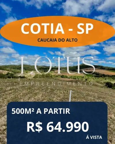 TERRENOS COM INFRAESTRUTURA EM COTIA