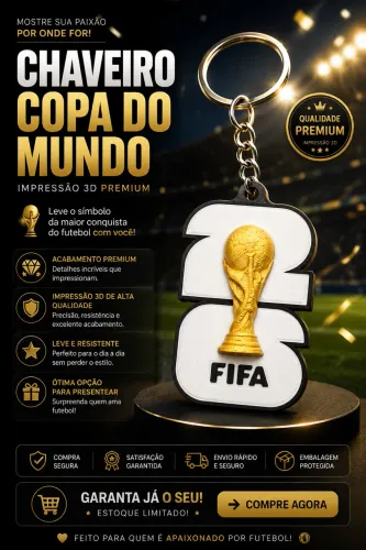 Chaveiros Personalizados copa do mundo em outros
