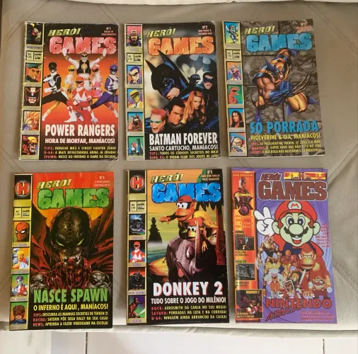 Revistas herói games 01 a 06 