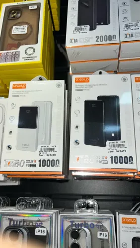 Carregador Portátil Power Bank Turbo 10000mAh carga rápida