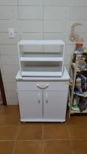 USADO Móvel com gaveta branco em ótimo estado