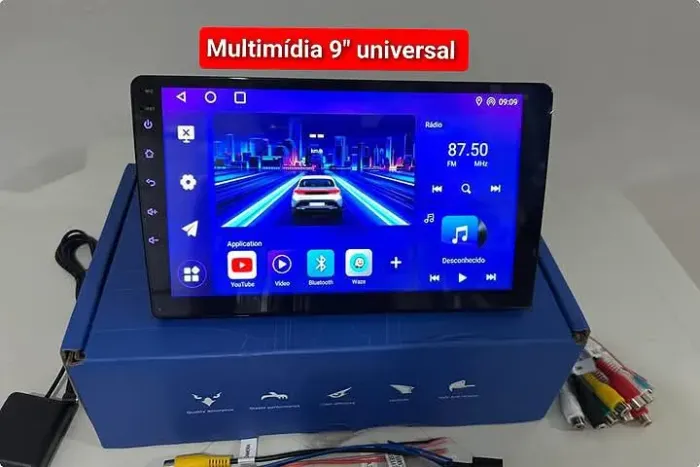 Multimidia 9" Android 4ram 64g carplay YouTube bluetooth wi-fi universal