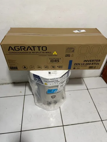 Ar agratto 12000 btus inveter lacrado 1 ano de garantia 