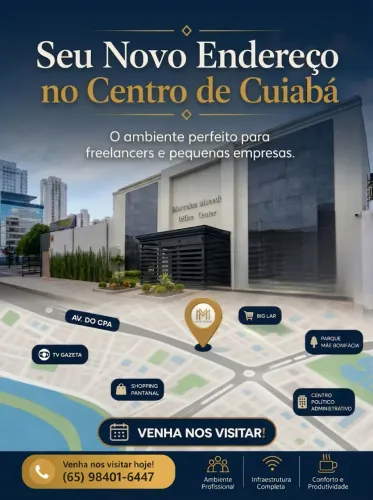 Salas Comerciais Mobiliadas