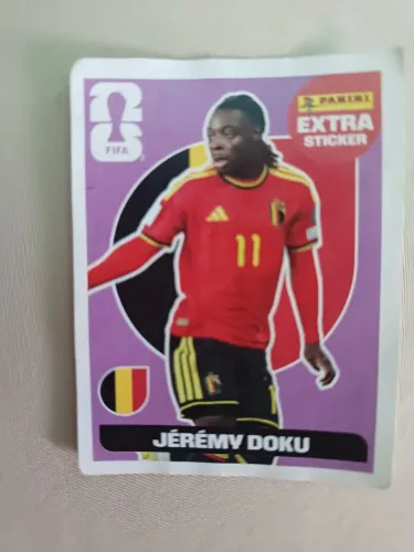 Figurinha legendária  roxa da copa 2026 de Doku 