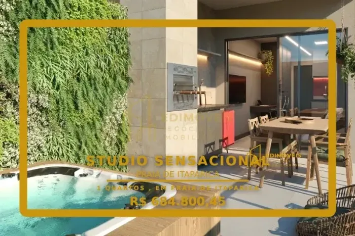 Praia de Itaparica: Studio Garden com design moderno e área externa privativa!