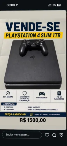 Ps4 slim 1tb