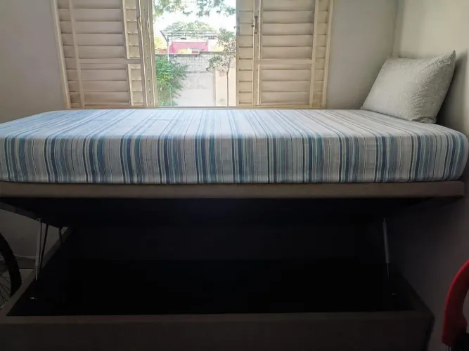 Cama Box solteiro fabriespuma