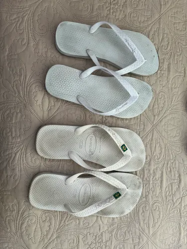 01 - sandália havaiana branca 01 - sandália Ipanema branca