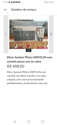 Som portátil micro mini system