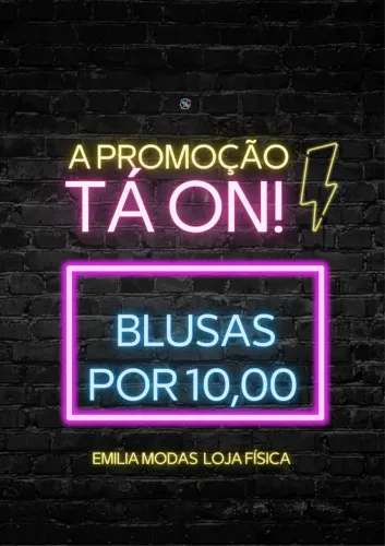 Blusas promoção