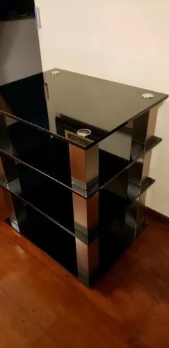 Rack De Vidro Som Hi-end Mcintosh Jbl Marantz Hi-fi Receiver Sansui Disco Vintage Caixa
