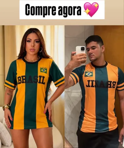 Camisa e loks Brasil 