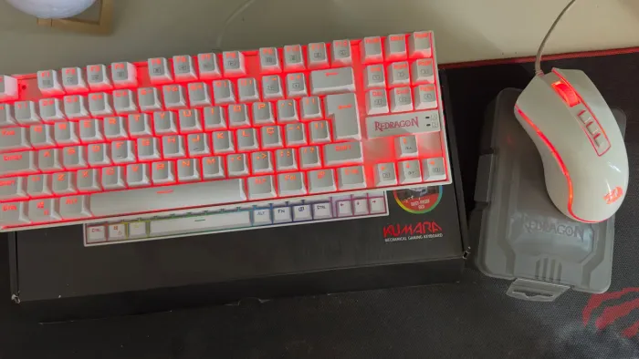 MOUSE E TECLADO REDRAGON (COM FIO)
