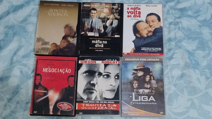 Lote 12 DVDs de filmes originais - leia a descrição