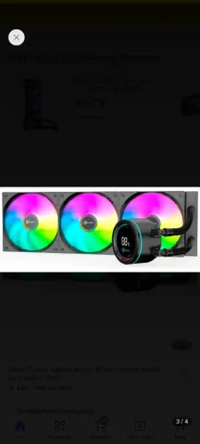 Water Cooler Gamer Kalkan Alpha 360 ARGB com display Preto KLK00048