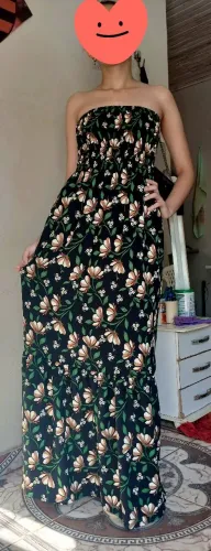 Vendo vestido longo tomara que caia com Lastex